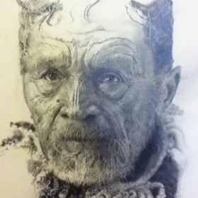 Pencil portraits: Maori Man